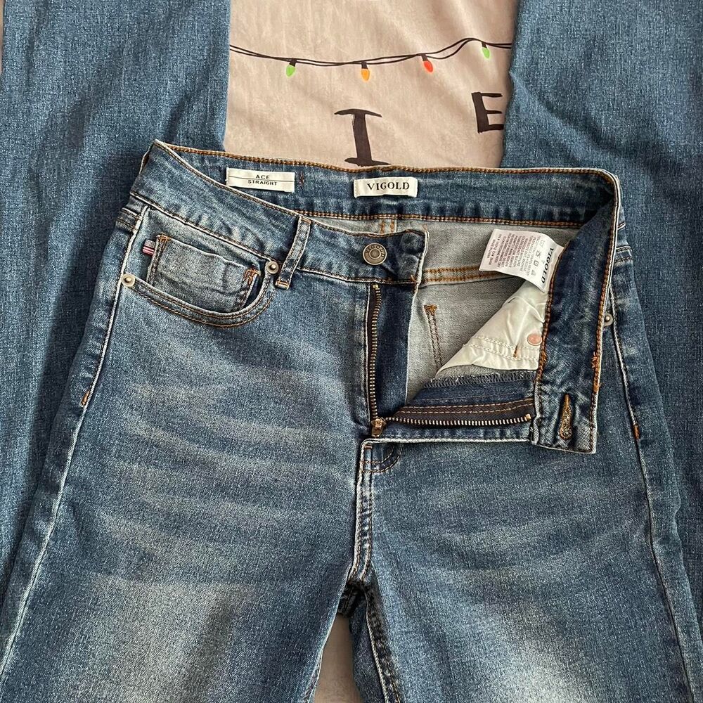 ViGold Women's Navy Jeans